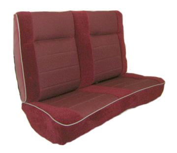 U645, 83-89 Mustang Standard Model Convertible Front Buckets and Rear Bench Seat Upholstery Set