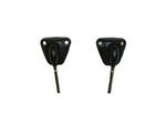 BRKT78-BLK, 82-92 Firebird Hard Top Sunvisor Brackets - Black