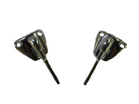 BRKT78-Chr, 82-92 Firebird Hard Top Sunvisor Brackets - Chrome