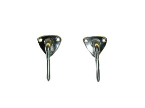 BRKT81-Chr, 71-81 Firebird "T" Top and Hard Top Sunvisor Brackets - Chrome