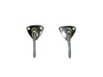 BRKT81-Chr, 71-81 Firebird "T" Top and Hard Top Sunvisor Brackets - Chrome