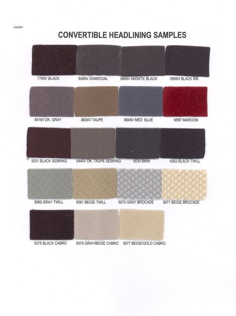 Convertible Headlining Samples