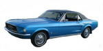 65-93 Mustang Products - ABS Plastic & Bow Supported Headliners, Sunvisors