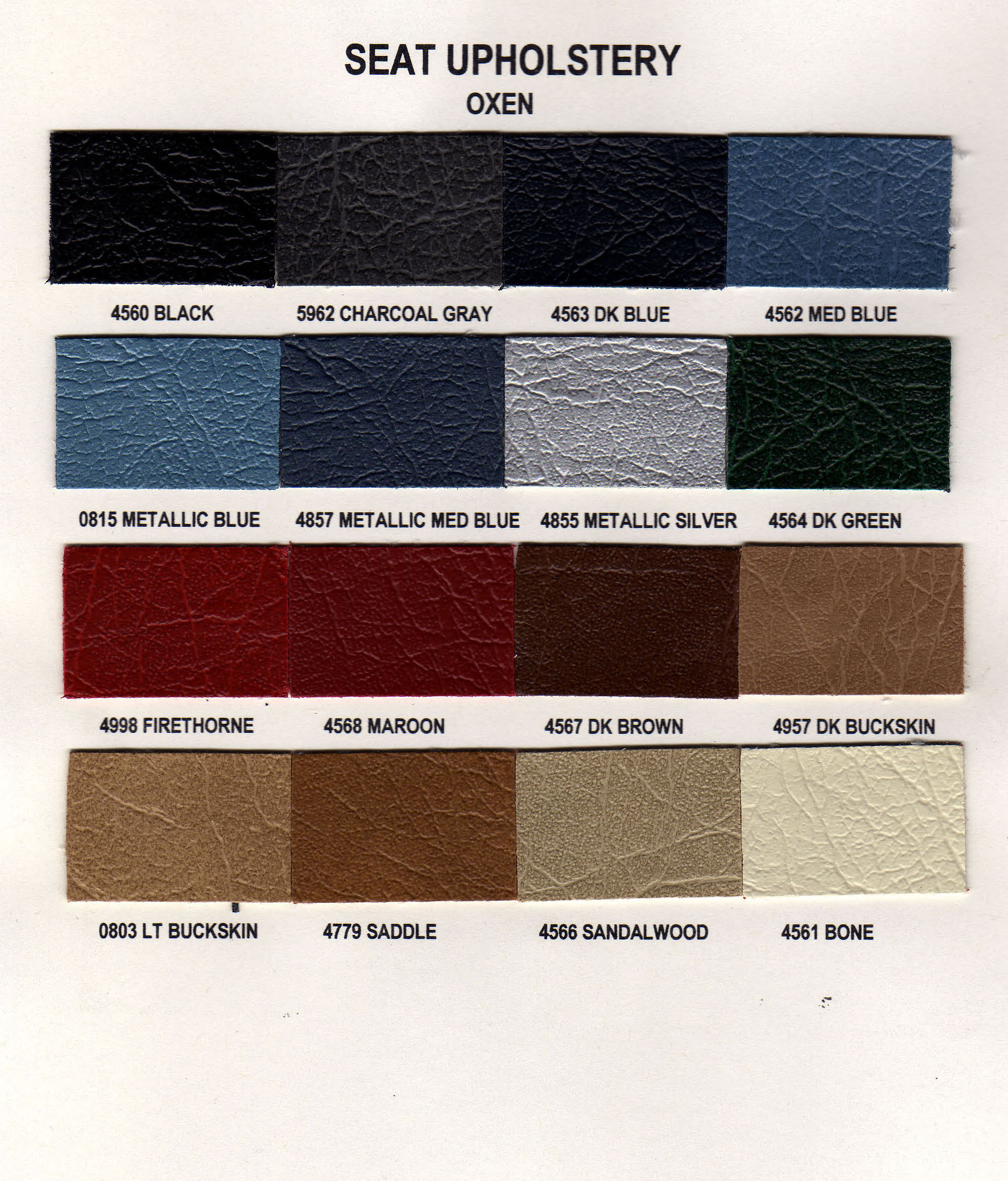 Oxen Vinyl Samples