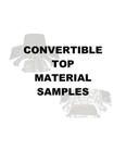 Convertible Top Material Samples