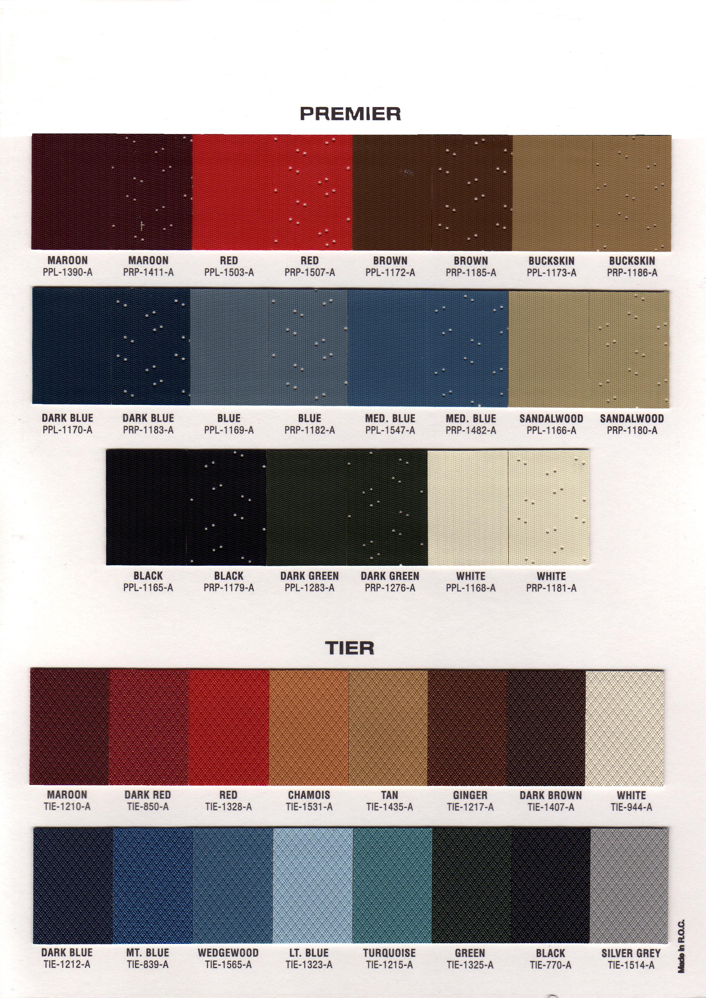 Premier and Tier Grain Samples