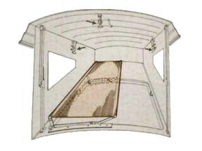 AW100-101, 68-73 Westfalia Pop Top Canvas for Upper Bunk Cot Short and Long
