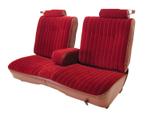 U207,  81-87 El Camino Bench 50/50 Split Back w/Center Arm Rest & Head Rests