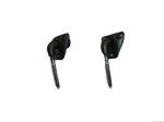 BRKT78-Blk, 78-88 Monte Carlo Hard Top Sunvisor Brackets - Black