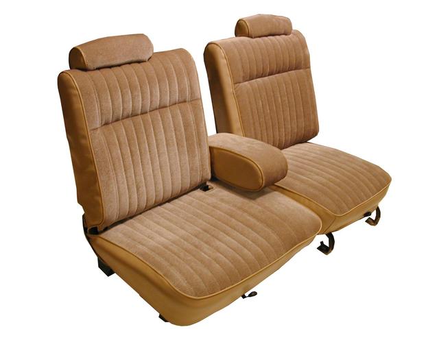 U2003S, 81-87 Monte Carlo 55/45 Split Seat w/Arm Rest, Headrests and Rear Bench Seat Upholstery Set