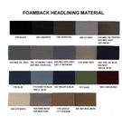 Foamback Headlining Samples