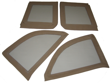 C431SCA, 50-41 Jeepster Side Curtains (4-PC Set)