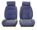 U2006S, 82-88 Regal European "G" Buckets w/ Head Rests and Rear Bench Seat Upholstery Set
