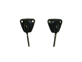 BRKT78-Blk, 78-88 El Camino GM Sunvisor Brackets - Black