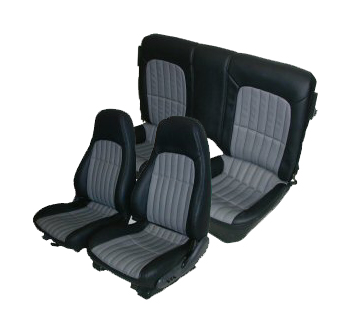 U308, 97-02 Camaro Base Model Front Buckets and Solid Rear Seat Upholstery
