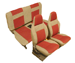 U950, 88-94 Tracker / Sidekick Front Buckets and Rear Bench Seat Upholstery