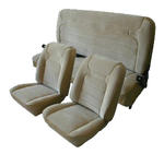 U508, 78-79 Bronco Low Back Buckets and Rear Bench Seat Upholstery Set