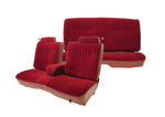 U207S, 81-88 Regal 50/50 Split Seat w/Center Arm Rest, Head Rests and Rear Bench Seat Upholstery Set