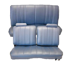 U278S, 78-82 Regal Split Back w/Head Rests and Rear Bench Seat Upholstery Set