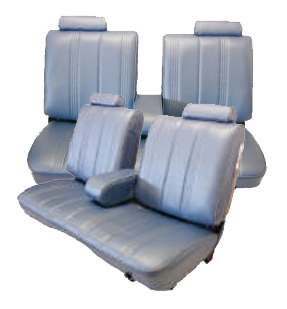 U279S, 78-82 Regal w/Arm Rests, Head Rests and Rear Bench Seat Upholstery Set