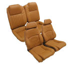 U402N, 85-92 Formula Trans Am, AQ9 Lumbar Front Buckets and Rear Seat Upholstery Set-Notchback Model