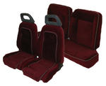 U643, 84-86 Mustang GT Hatchback Front Buckets and Reat Seat Upholstery Set