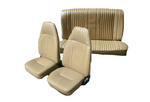 U630, 79-82 Mustang Base Model Front Buckets and Rear Bench Seat Upholstery Set