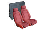 U634, 87-89 Mustang GT Hatchback Front Buckets and Rear Bench Seat Upholstery Set