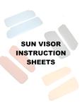 Sunvisor Instruction Sheets
