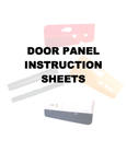 Door Panel Instruction Sheets