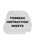 Tonneau Instruction Sheets